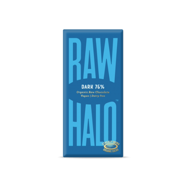 Raw Halo Dark 76% Chocolate Bar