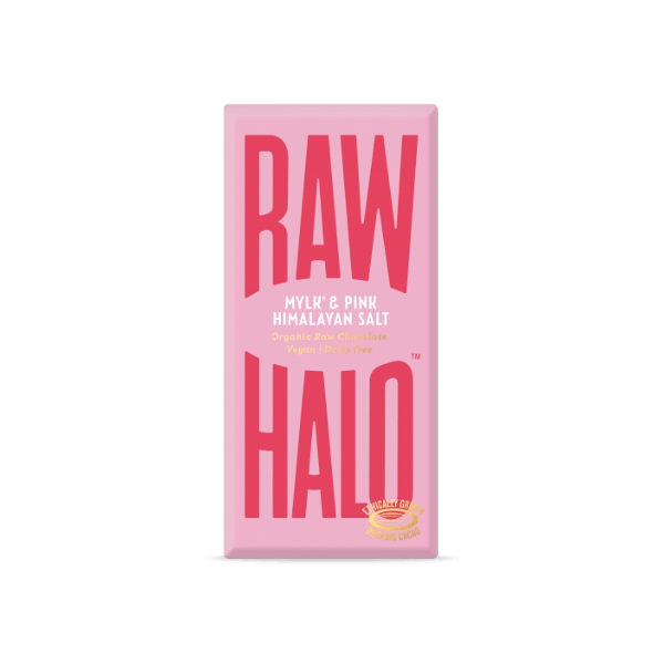 Raw Halo Mylk & Pink Salt Chocolate Bar
